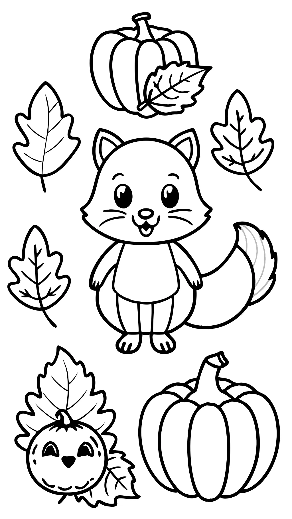 fall coloring pages printable free